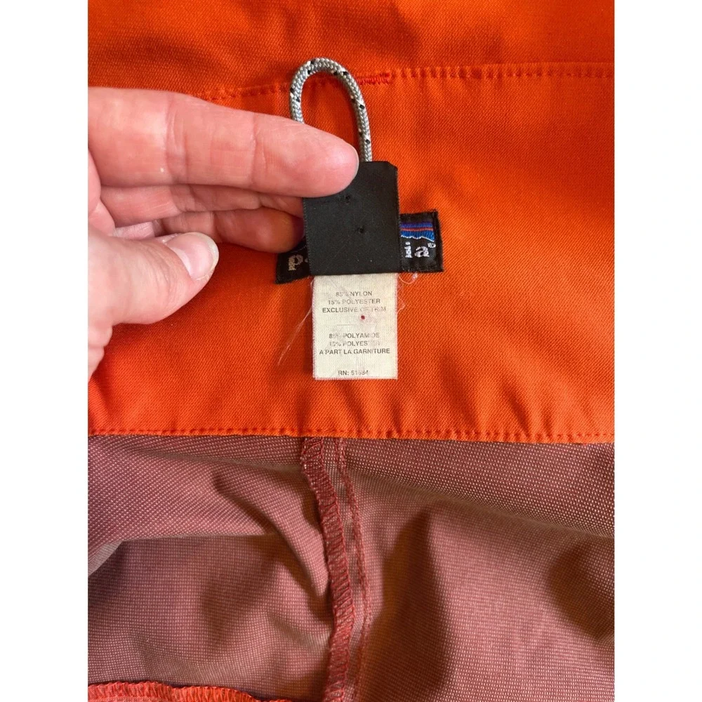 Patagonia Dimension R VTG Orange Red Softshell Jacket Mens S Womens M Full Zip